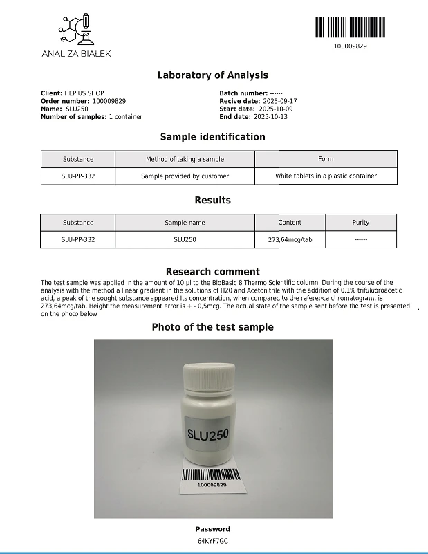 High-Quality STROMUSC SLU-PP-332 250mcg Tablets For Bodybuilding CAS:303760-60-3 suppliers