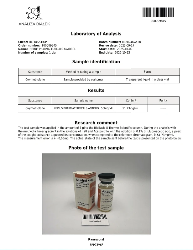Premium Brand STROMUSC Anadrol 50mg/ml For Bodybuilding CAS:434-07-1 suppliers